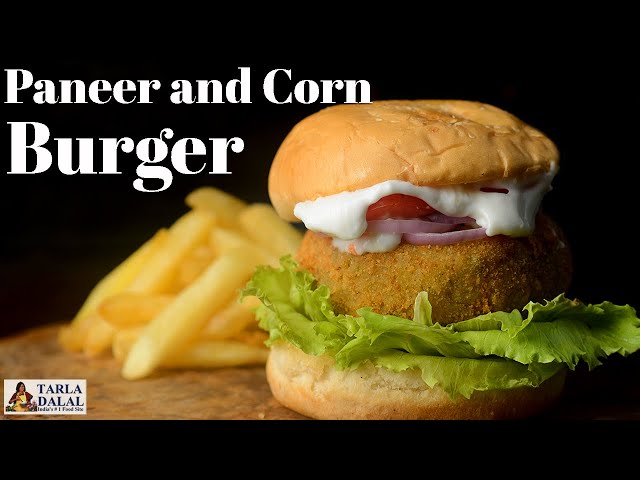 Cheese Paneer & Corn Burger